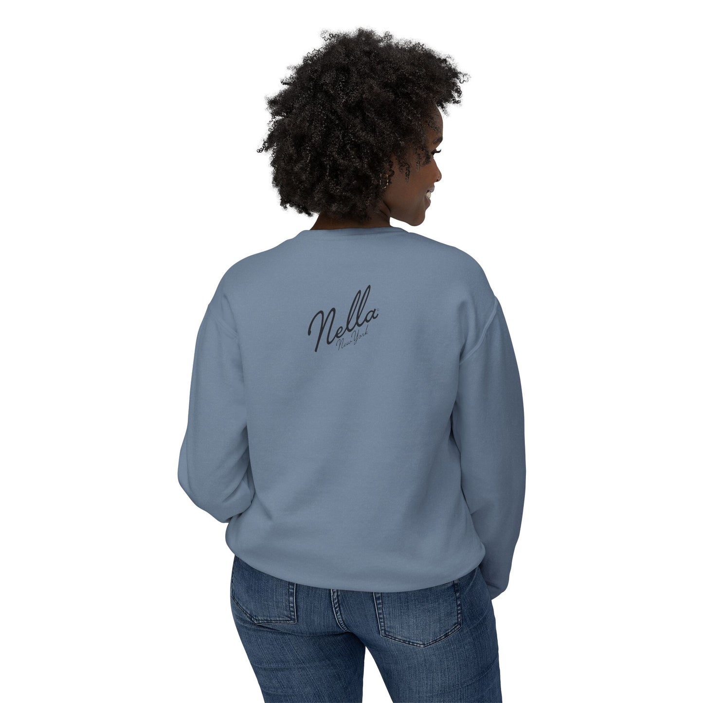NELLA's ORCHID Art Crewneck Sweatshirt - Bold Statement for Indie Sleaze Style