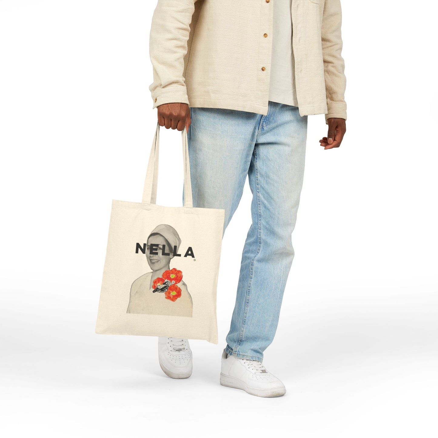 SURREALIST NELLA Cotton Canvas Tote Bag