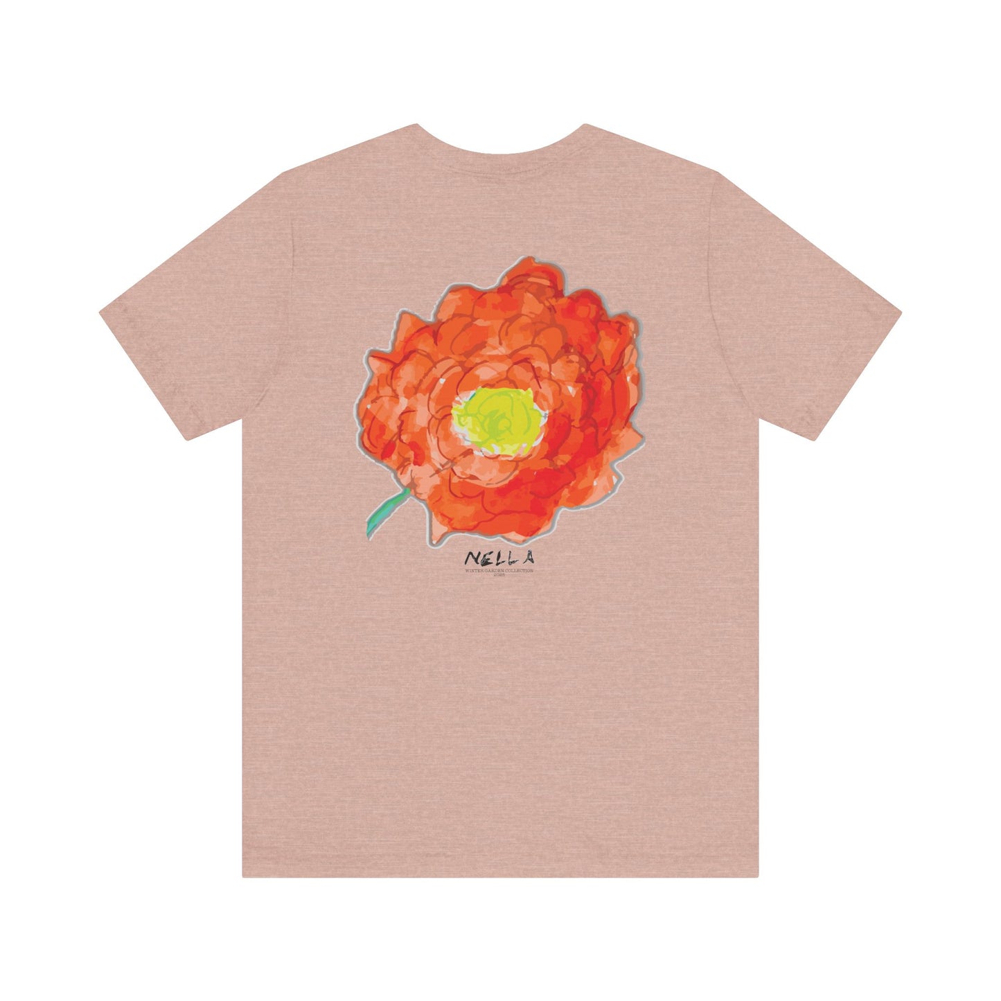 POPPY Unisex Jersey Short Sleeve Tee - Hart Flower print