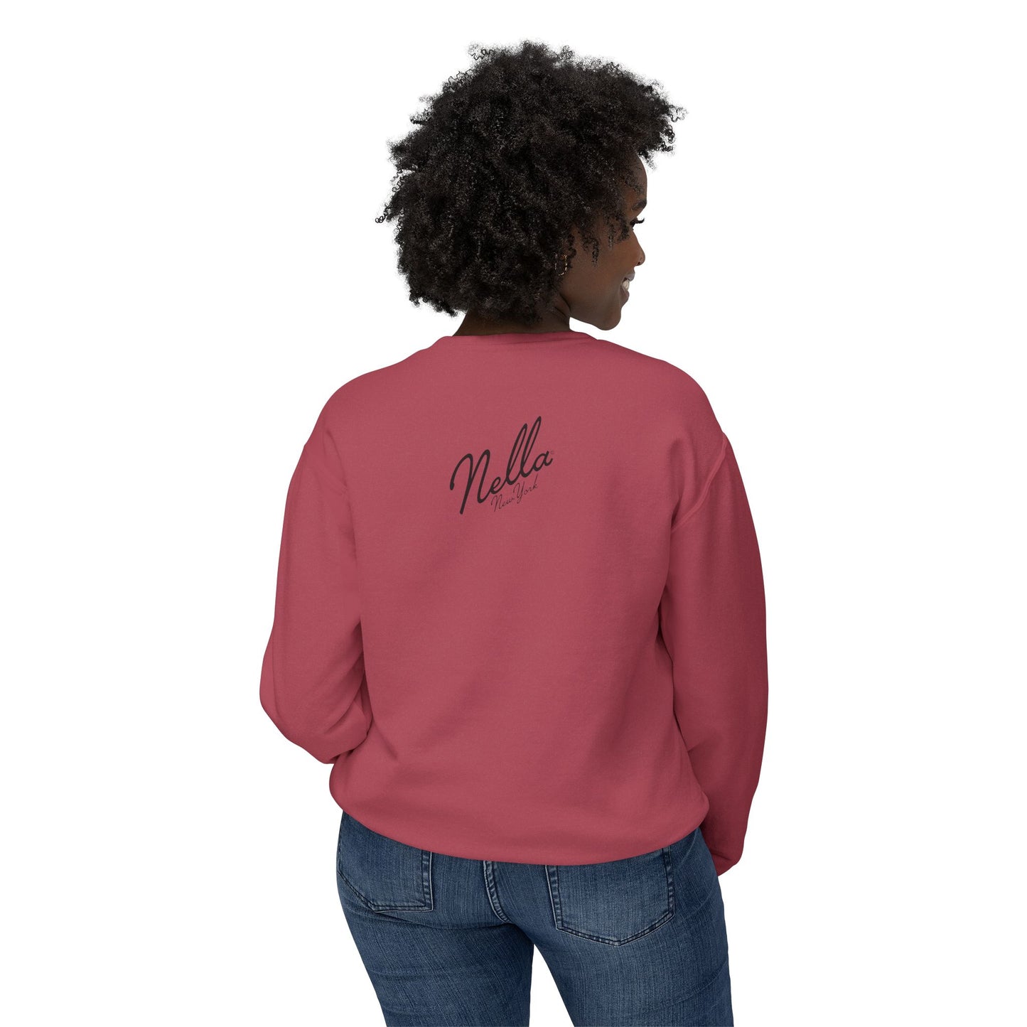 NELLA's ORCHID Art Crewneck Sweatshirt - Bold Statement for Indie Sleaze Style
