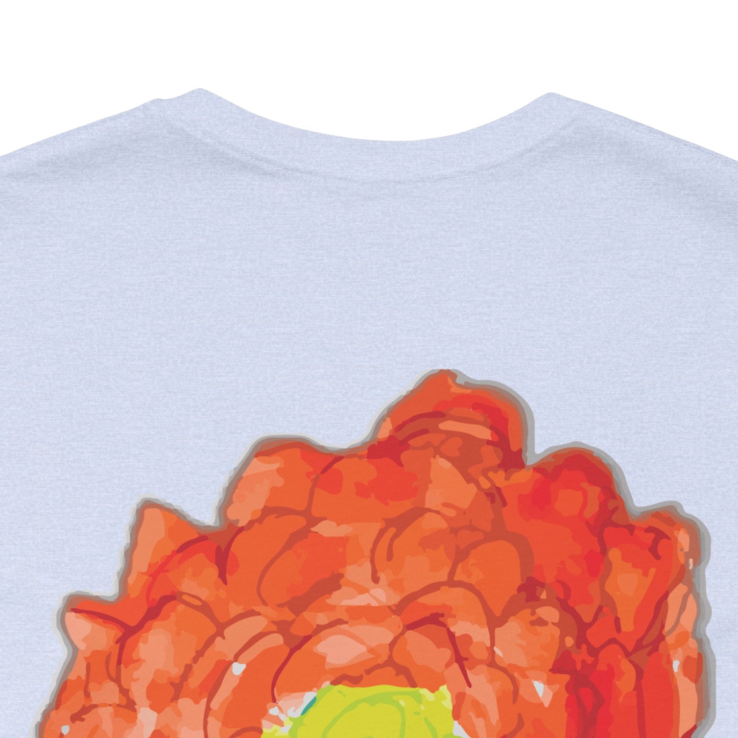 POPPY Unisex Jersey Short Sleeve Tee - Hart Flower print