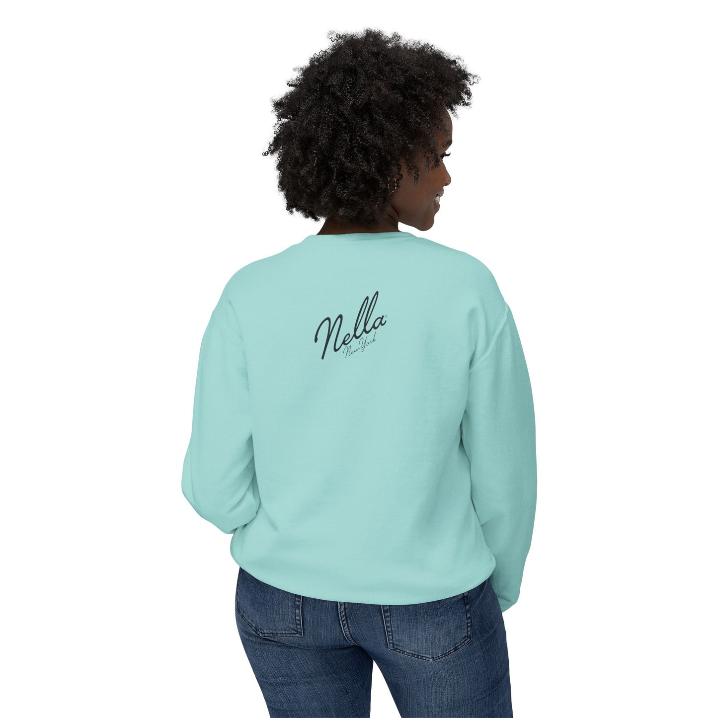 NELLA's ORCHID Art Crewneck Sweatshirt - Bold Statement for Indie Sleaze Style