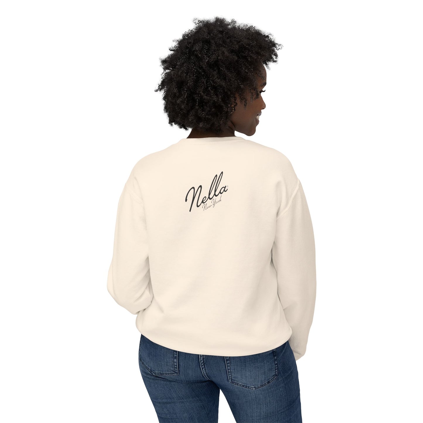 NELLA's ORCHID Art Crewneck Sweatshirt - Bold Statement for Indie Sleaze Style