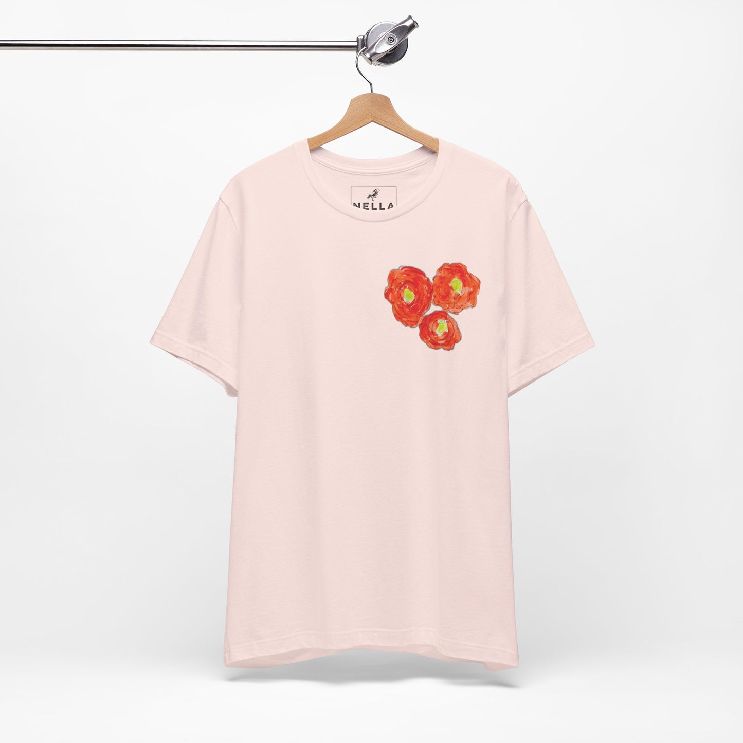 POPPY Unisex Jersey Short Sleeve Tee - Hart Flower print
