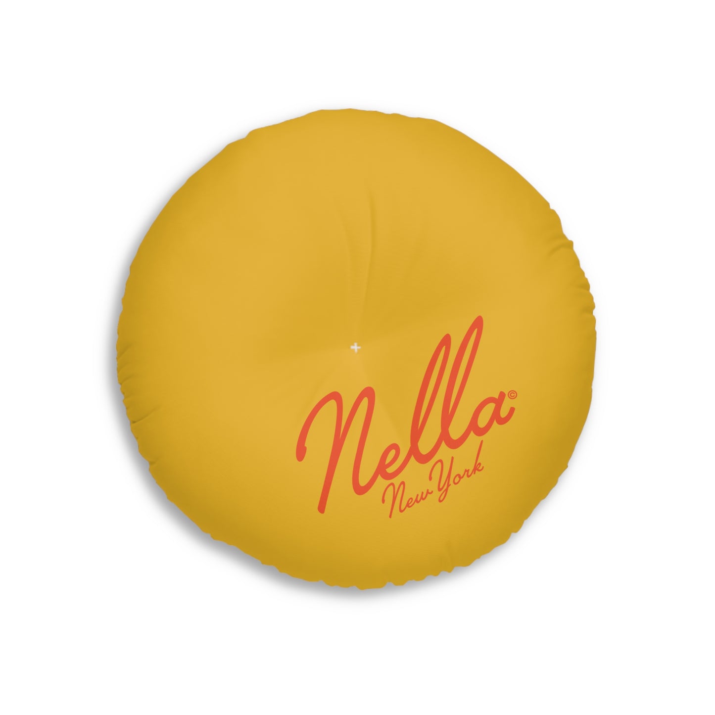 Round Floor Pillow - Saffron Poppy Flower Print by Nella, Stylish and Versatile Home Decor