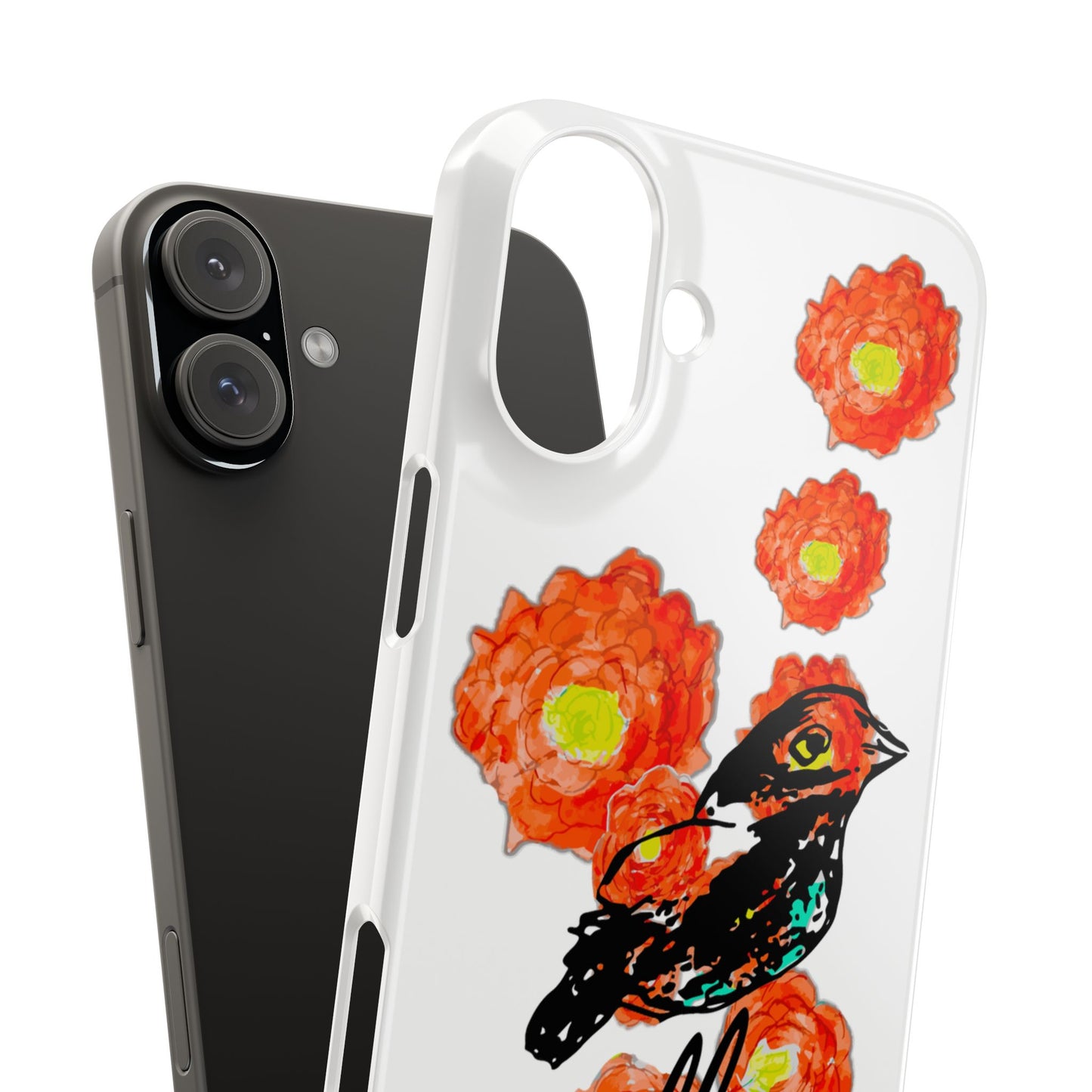 Slim Phone Cases with Floral Bird Design | Cute Phone Cover, Nature Lover Gift, Trendy Accessory for Women, Stylish Mobile Case, Nella [...]