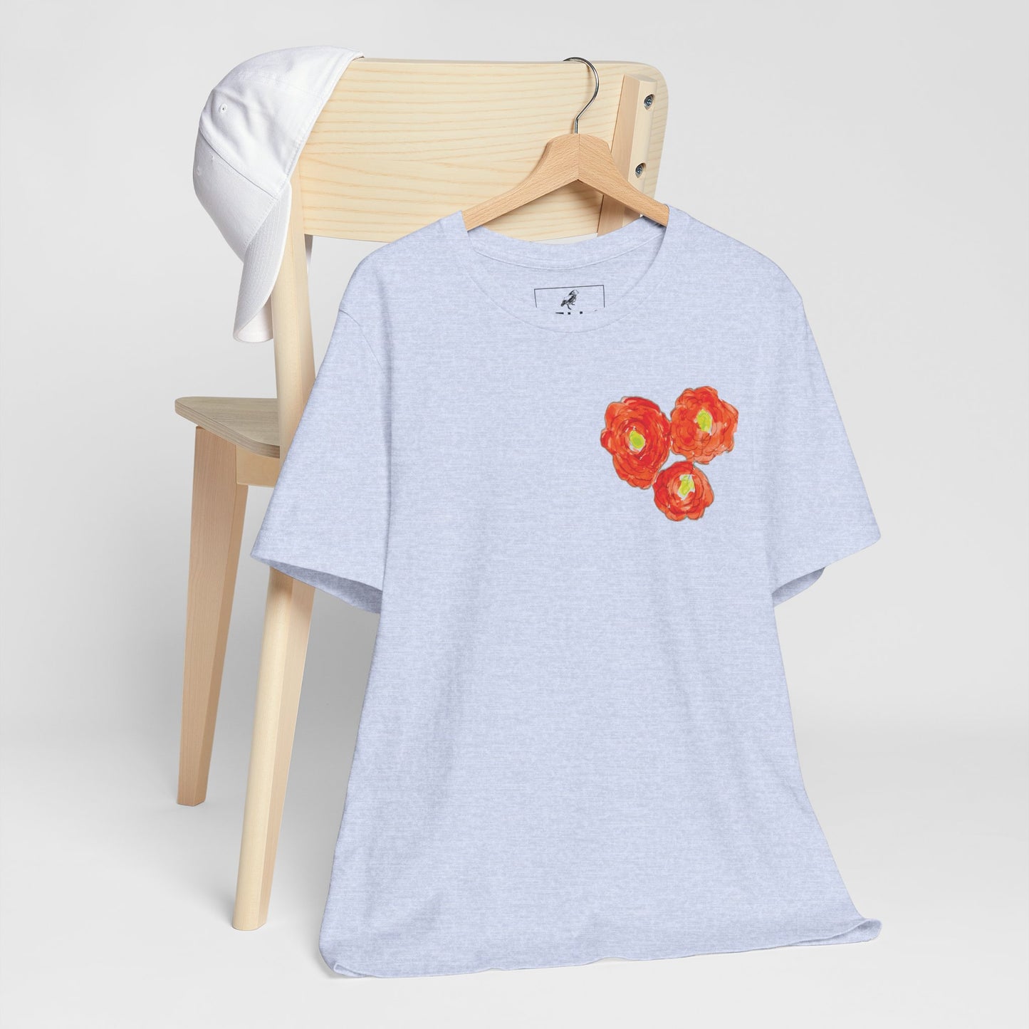 POPPY Unisex Jersey Short Sleeve Tee - Hart Flower print