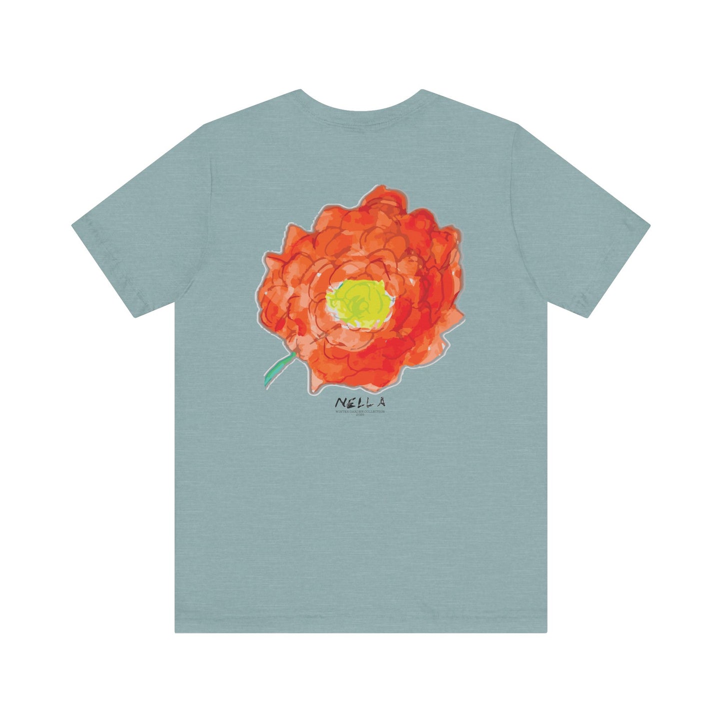 POPPY Unisex Jersey Short Sleeve Tee - Hart Flower print